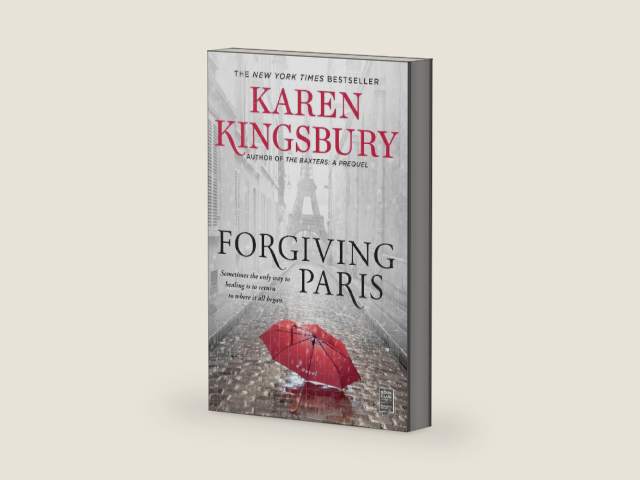 Forgiving Paris: A Novel by Karen Kingsbury | barcode:9781982104436 | source:'9781982104436-right-three-quarter.jpg