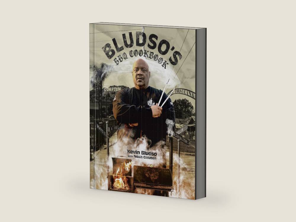 Bludso's BBQ Cookbook: A Family Affair in Smoke and Soul by Kevin Bludso | barcode:9781984859556 | source:'9781984859556-right-three-quarter.jpg