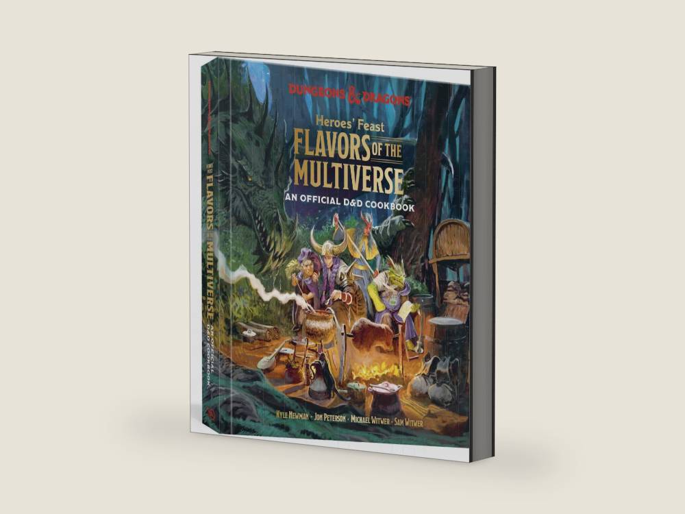Heroes' Feast Flavors of the Multiverse (Dungeons & Dragons): An Official D&D Cookbook by Kyle Newman | barcode:9781984861313 | source:'9781984861313-right-three-quarter.jpg