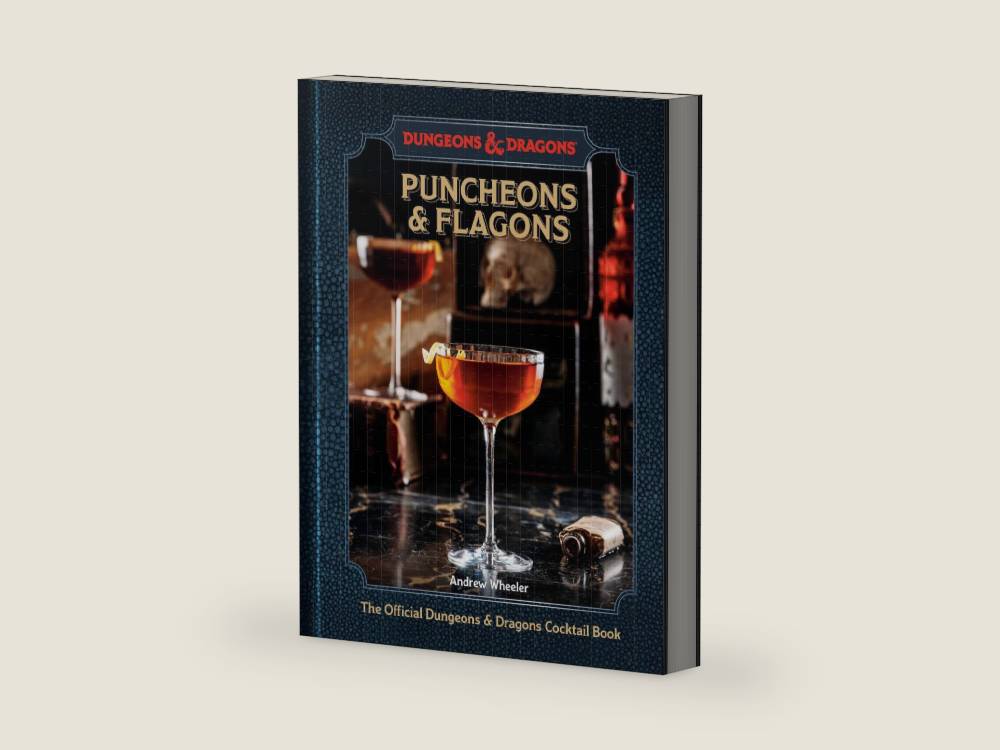 Puncheons and Flagons (Dungeons & Dragons): The Official Dungeons & Dragons Cocktail Book [A Cocktail and Mocktail Recipe Book] by Andrew Wheeler | barcode:9781984862525 | source:'9781984862525-right-three-quarter.jpg