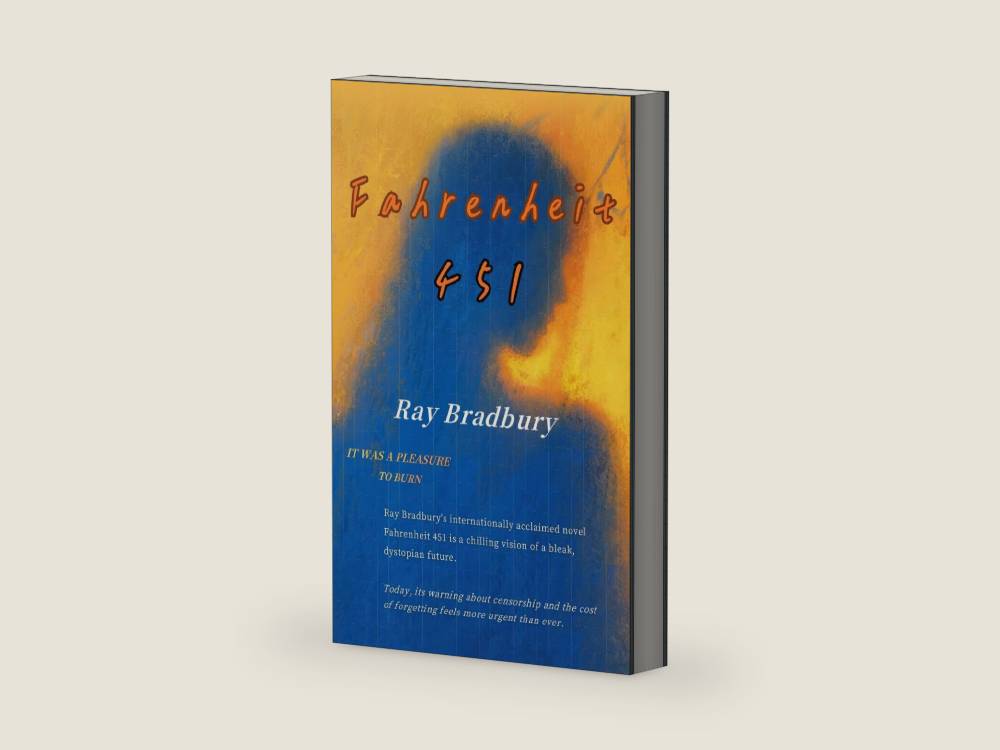 Fahrenheit 451 by Ray Bradbury | barcode:9781998488735 | source:'9781998488735-right-three-quarter.jpg