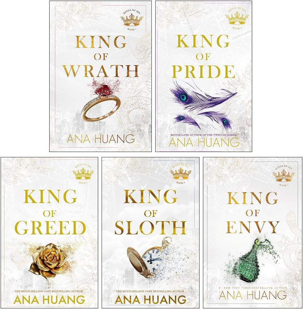 Kings of Sin Series 5 Books Collection Set By Ana Huang (King of Wrath, King of Pride, King of Greed, King of Sloth & King of Envy) by Ana Huang | barcode:9782372691970 | source:'9782372691970.jpg
