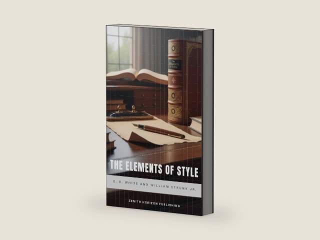 The Elements of Style: Timeless Writing Guide for Clarity, Precision, and Elegant English by E. B. White | barcode:9782384239566 | source:'9782384239566-right-three-quarter.jpg
