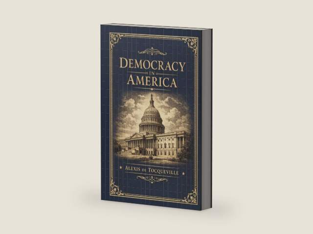 Democracy in America (Maxima Deluxe Hardcover Edition): The Most Influential Study of American Democracy Ever Written—Complete and Unabridged by Alexis de Tocqueville | barcode:9782488327015 | source:'9782488327015-right-three-quarter.jpg