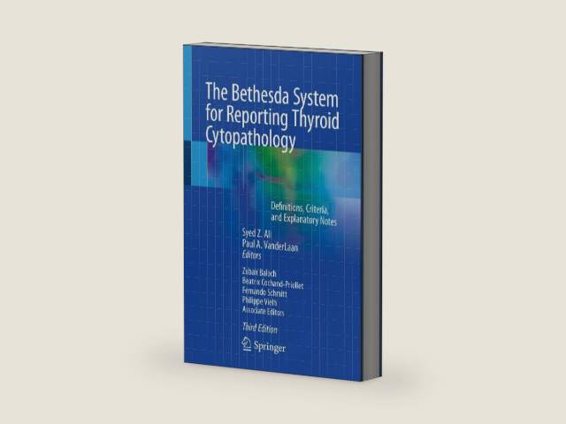 The Bethesda System for Reporting Thyroid Cytopathology: Definitions, Criteria, and Explanatory Notes by Syed Z. Ali | barcode:9783031280450 | source:'9783031280450-right-three-quarter.jpg