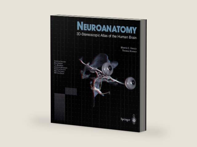 Neuroanatomy: 3D-Stereoscopic Atlas of the Human Brain (With CD-ROM) by Martin C. Hirsch | barcode:9783540659983 | source:'9783540659983-right-three-quarter.jpg