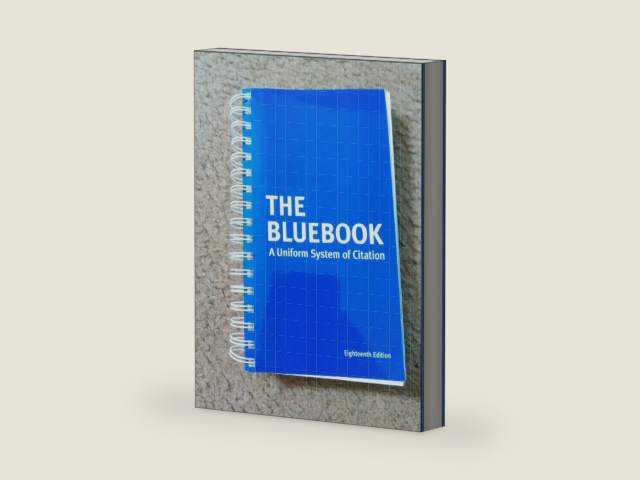 Bluebook: A Uniform System of Citation by Format: Spiral-bound | barcode:9786000143299 | source:'9786000143299-right-three-quarter.jpg