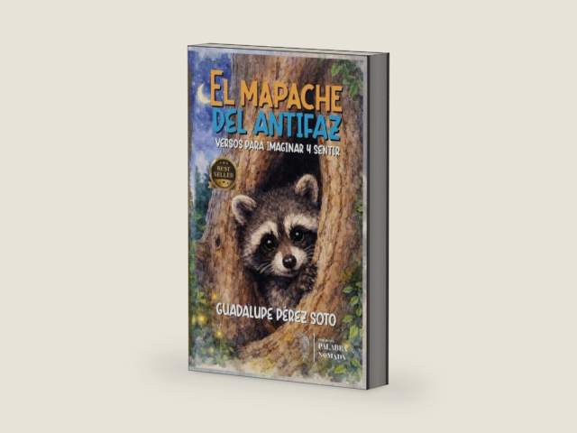 EL MAPACHE DEL ANTIFAZ: Versos para imaginar y sentir (Spanish Edition) by GUADALUPE PÉREZ SOTO | barcode:9786072991347 | source:'9786072991347-3-right-three-quarter.jpg