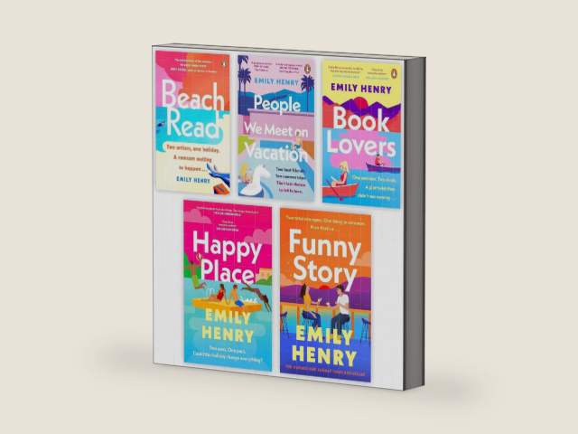 Emily Henry 5 Books Collection Set (Beach Read, People we Meet on Vacation, Book Lovers, Happy Place and Funny Story) by Emily Henry | barcode:9786474142989 | source:'9786474142989-right-three-quarter.jpg