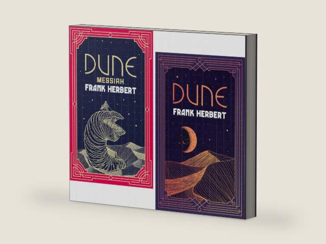 Dune Series Collectors editions By Frank Herbert 2 Books Collection Set (Dune & Dune Messiah) by Frank Herbert | barcode:9787364441991 | source:'9787364441991-right-three-quarter.jpg