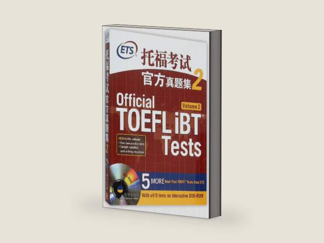 Official TOEFL iBT Tests Volume 2 by Educational Testing Service | barcode:9787802569430 | source:'9787802569430-right-three-quarter.jpg