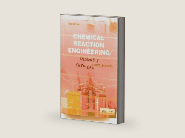 Chemical Reaction Engineering, 3rd Edition by Octave Levenspiel | barcode:9788126510009 | source:'9788126510009-right-three-quarter.jpg