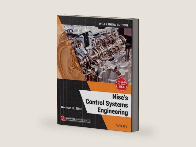 Wiley Nise's Control System Engineering by Norman S. Nise | barcode:9788126571833 | source:'9788126571833-right-three-quarter.jpg