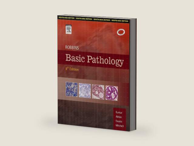 Robbins Basic Pathology 8th Edition Kumar, Abbas, Fausto, Mitchell 9788131210369 Edition by Vinay Kumar | barcode:9788131210369 | source:'9788131210369-right-three-quarter.jpg