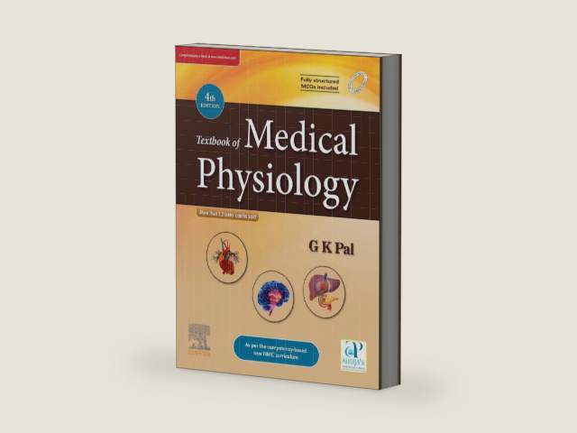 Textbook of Medical Physiology 4th Edition - E-Book by G K Pal | barcode:9788131266007 | source:'9788131266007-right-three-quarter.jpg