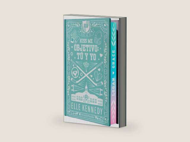 Objetivo: tú y yo (Kiss Me 2 - Off Campus 2) - Edición especial en tapa dura con cantos pintados: El libro que ha inspirado la serie Off Campus de Prime Video by Elle Kennedy | barcode:9788410425811 | source:'9788410425811-right-three-quarter.jpg