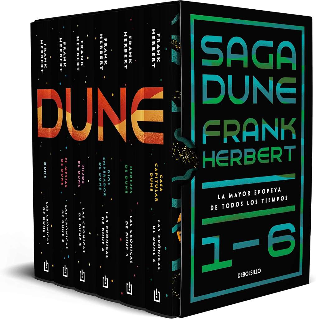 Estuche Saga Dune 1-6. La mayor epopeya de todos los tiempos / Dune Saga Books 1-6. The Greatest Epic Adventure of All Time (Boxed Collection) (Spanish Edition) by Frank Herbert | barcode:9788466361897 | source:'9788466361897.jpg