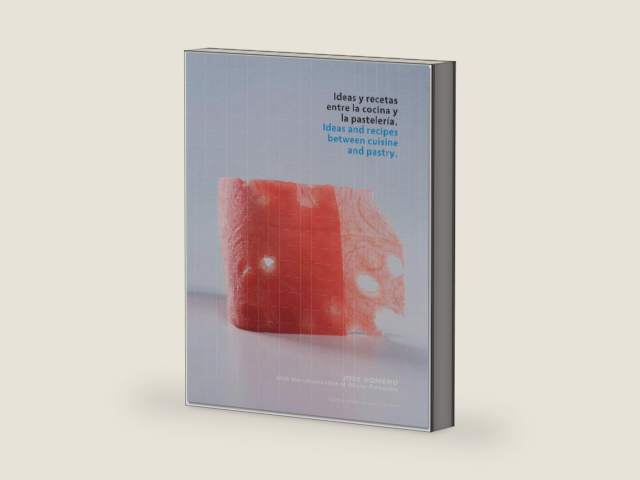 Ideas and Recipes between Cuisine and Pastry by Jose Romero | barcode:9788493758462 | source:'9788493758462-right-three-quarter.jpg