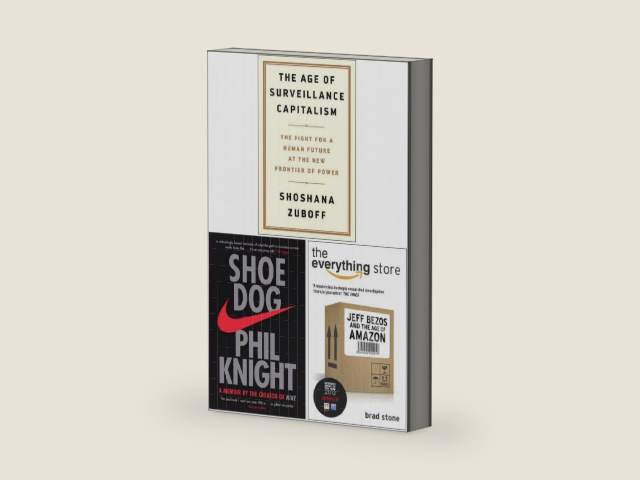 The Age of Surveillance Capitalism [Hardcover], Shoe Dog, The Everything Store 3 Books Collection Set by Shoshana Zuboff | barcode:9789123788033 | source:'9789123788033-right-three-quarter.jpg