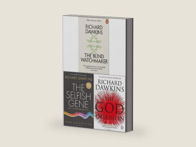 Richard Dawkins 3 Books Collection Set (The Blind Watchmaker, The Selfish Gene, The God Delusion) by Richard Dawkins | barcode:9789123960217 | source:'9789123960217-right-three-quarter.jpg