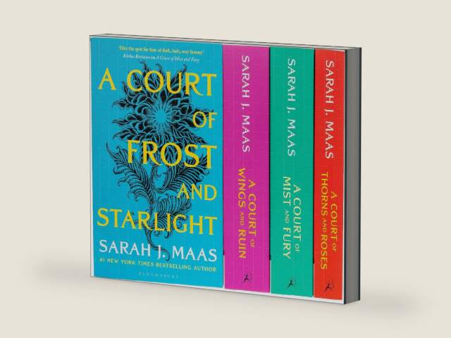 A Court of Thorns and Roses Series Sarah J. Maas 4 Books Collection Set (A Court of Thorns and Roses, A Court of Mist and Fury, A Court of Wings and Ruin, A Court of Frost and Starlight) by Sarah J. Maas | barcode:9789124015206 | source:'9789124015206-right-three-quarter.jpg