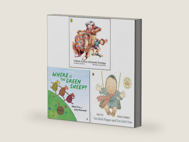 Mem Fox Collection 3 Books Set (Wilfrid Gordon Mcdonald Partridge, Where is the Green Sheep? & Ten Little Fingers and Ten Little Toes) by Mem Fox | barcode:9789124017644 | source:'9789124017644-right-three-quarter.jpg
