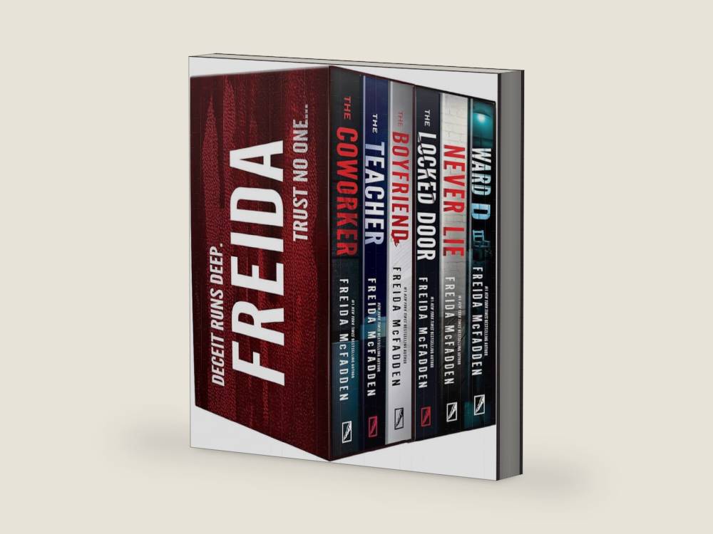 Freida McFadden Collection 6 Books Set (The Teacher, The Coworker, The Boyfriend, Never Lie, Ward D & Locked Door) by Freida McFadden | barcode:9789124020941 | source:'9789124020941-right-three-quarter.jpg