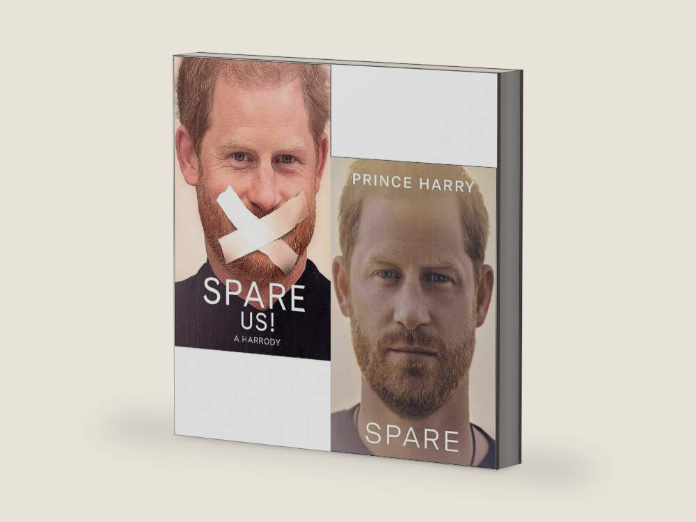 Spare Us A Harrody By Bruno Vincent & Spare By Prince Harry The Duke of Sussex 2 Books Collection Set by Bruno Vincent | barcode:9789124022372 | source:'9789124022372-right-three-quarter.jpg
