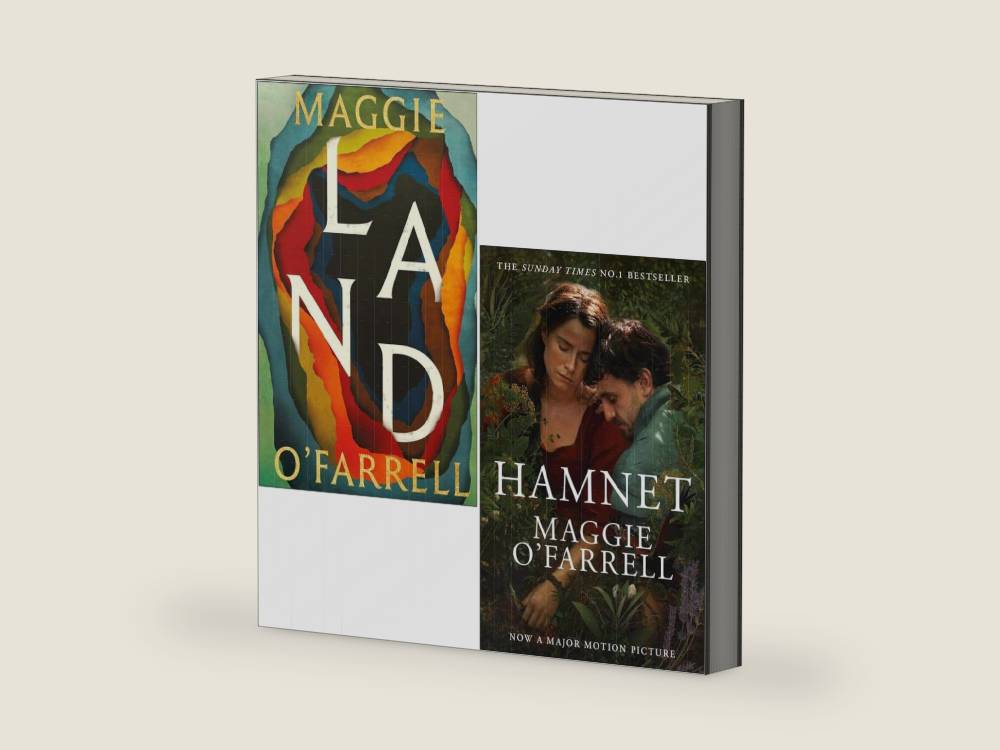 Maggie O'Farrell Collection 2 Books Set (Land & Hamnet) by Maggie O'Farrell | barcode:9789124150488 | source:'9789124150488-right-three-quarter.jpg
