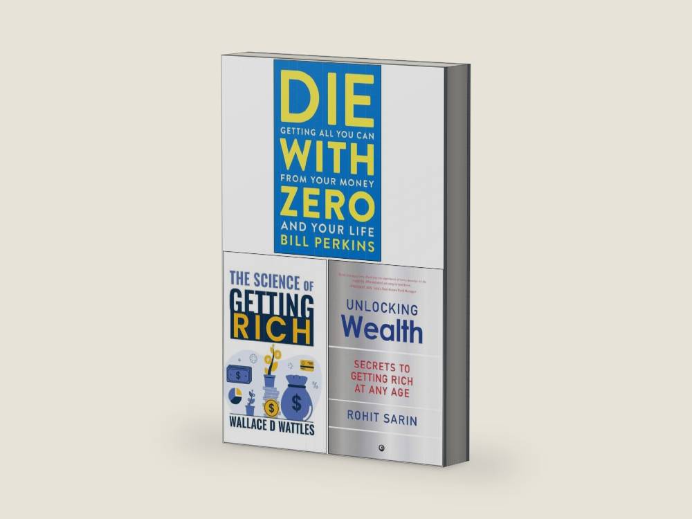 Die with Zero, The Science of Getting Rich & Unlocking Wealth 3 Books Collection Set by Bill Perkins | barcode:9789124151164 | source:'9789124151164-right-three-quarter.jpg