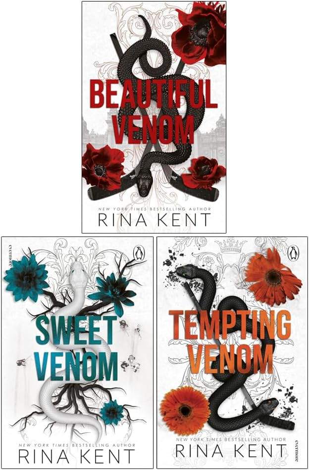 The Vipers Series 3 Books Collection Set by Rina Kent (Beautiful Venom, Sweet Venom & Tempting Venom) by Rina Kent | barcode:9789124151584 | source:'9789124151584.jpg