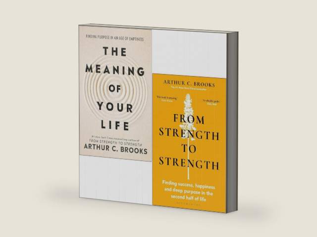 Arthur C Brooks Collection 2 Books Set (The Meaning of Your Life & From Strength to Strength) by Arthur C Brooks | barcode:9789124174828 | source:'9789124174828-right-three-quarter.jpg