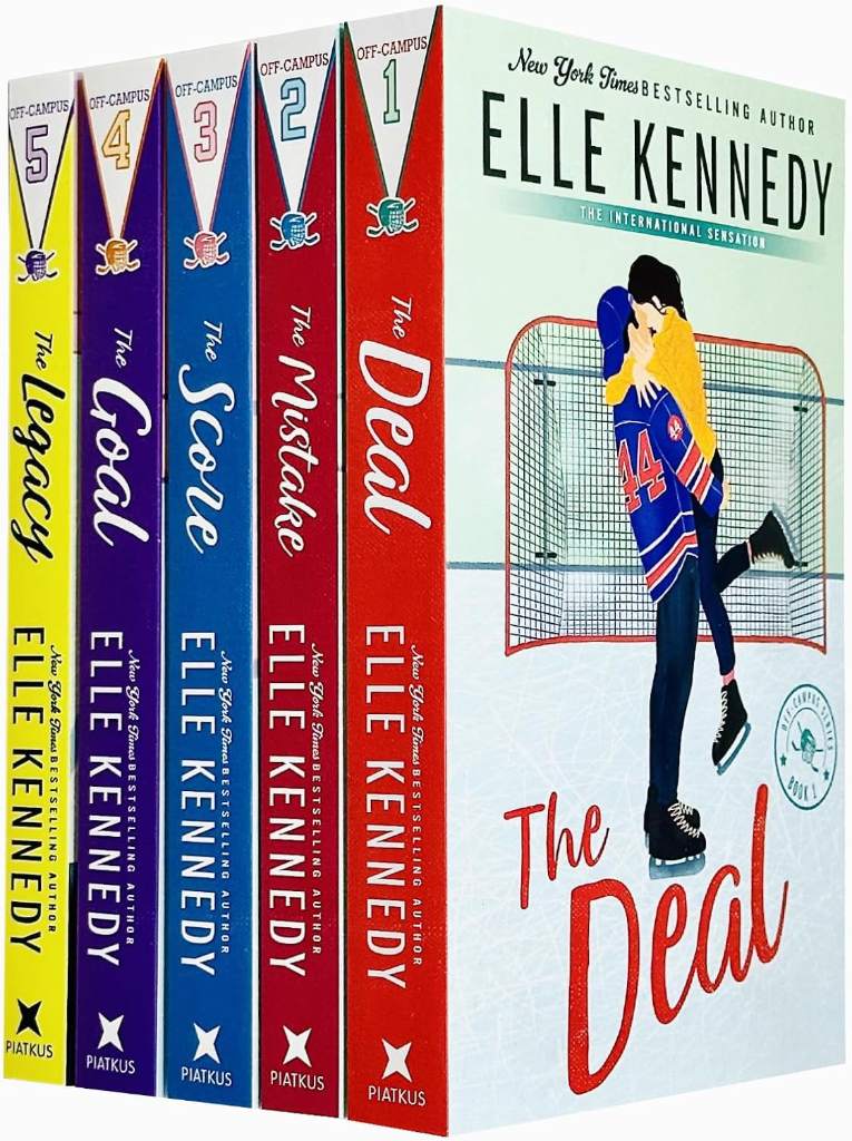 Off-Campus Series 5 Books Collection Set By Elle Kennedy (The Deal, Mistake, Score, Goal, Legacy) by Elle Kennedy | barcode:9789124225056 | source:'9789124225056.jpg