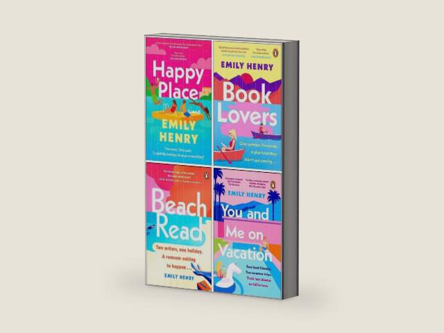 Emily Henry Collection 4 Books Set (Happy Place, Book Lovers, Beach Read, You and Me on Vacation) by Format: Paperback | barcode:9789124229139 | source:'9789124229139-right-three-quarter.jpg