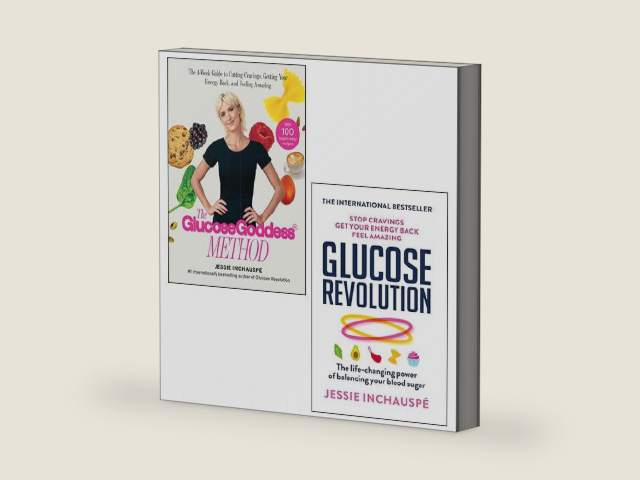 Jessie Inchauspe 2 Books Collection Set (Glucose Goddess Method, Glucose Revolution) by Jessie Inchauspé | barcode:9789124231989 | source:'9789124231989-right-three-quarter.jpg