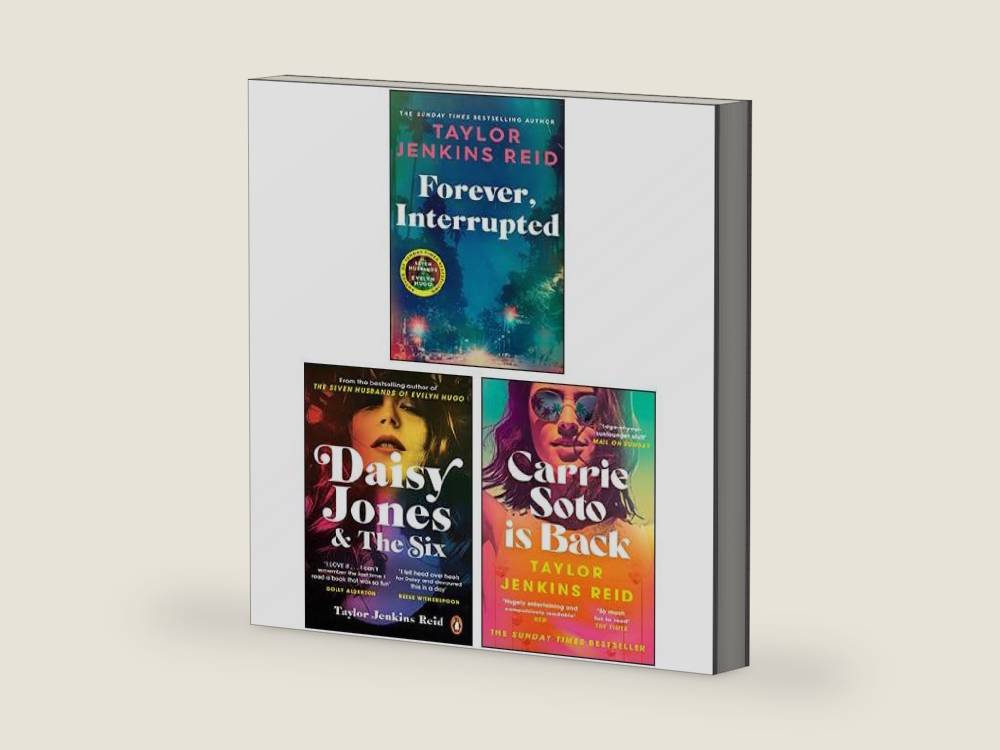 Taylor Jenkins Reid 3 Books Collection Set (Carrie Soto Is Back, Forever Interrupted, Daisy Jones and The Six) by Taylor Jenkins Reid | barcode:9789124239633 | source:'9789124239633-right-three-quarter.jpg