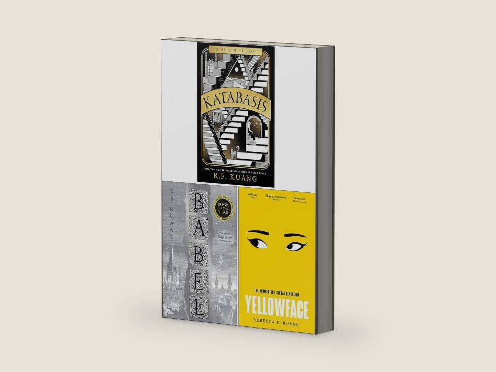 R.F. Kuang 3 Books Collection Set (Katabasis, Babel & Yellowface) by R.F. Kuang | barcode:9789124247980 | source:'9789124247980-right-three-quarter.jpg
