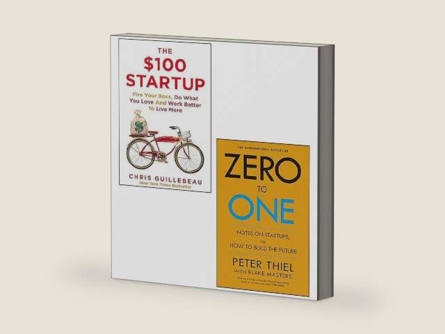 The $100 Startup By Chris Guillebeau and Zero to One By Blake Masters, Peter Thiel 2 Books Collection Set by Chris Guillebeau | barcode:9789124278922 | source:'9789124278922-right-three-quarter.jpg
