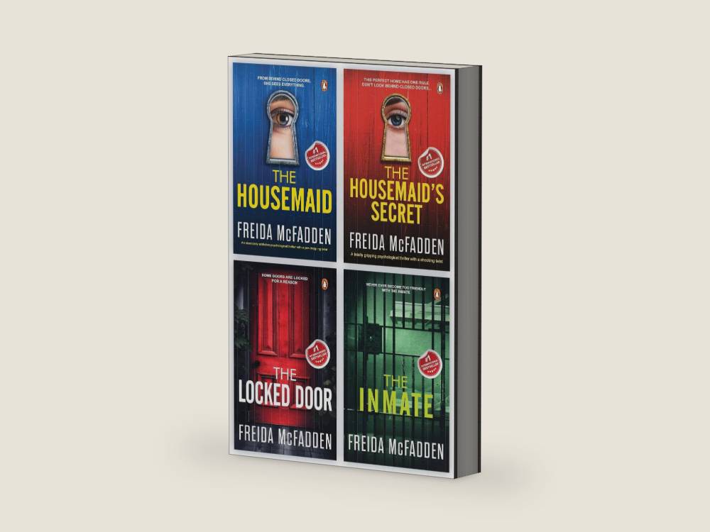 Freida McFadden 4 Books Collection set: The Housemaid, The Housemaid's Secret, The Locked Door & The Inmate by Freida McFadden | barcode:9789124288792 | source:'9789124288792-right-three-quarter.jpg