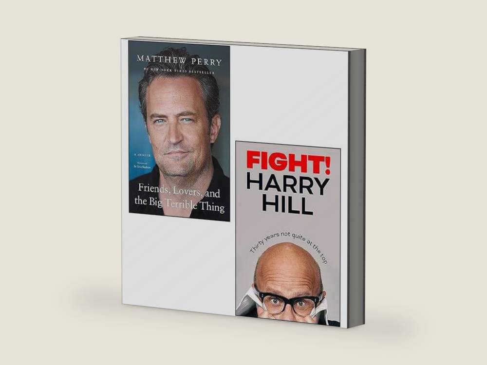 Friends Lovers and the Big Terrible Thing By Matthew Perry, Fight Thirty Years Not Quite at the Top [Hardback] By Harry Hill 2 Books Collection Set by Matthew Perry | barcode:9789124292324 | source:'9789124292324-right-three-quarter.jpg