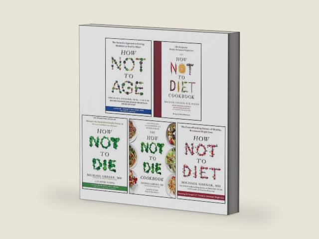 How Not to Die, The How Not to Die Cookbook, How Not to Diet, The How Not to Diet Cookbook [Hardcover], How Not to Age [Hardcover] By Michael Greger 5 Books Collection Set by Michael Greger | barcode:9789124302696 | source:'9789124302696-right-three-quarter.jpg