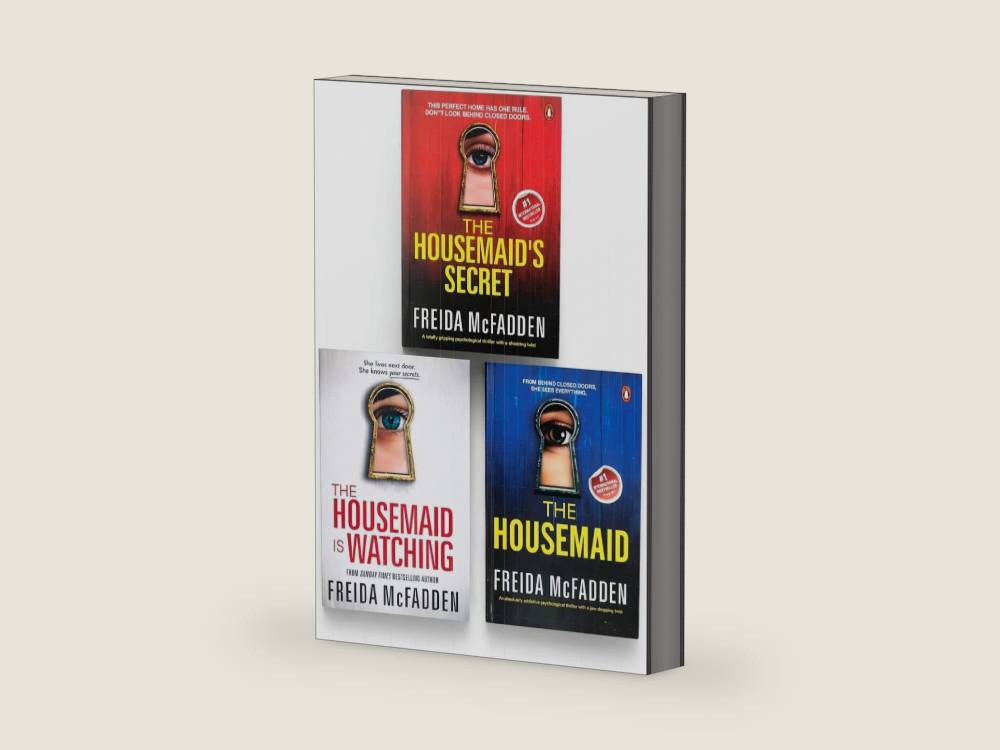 Freida McFadden Collection 5 Books Set (The Housemaid Is Watching, The Teacher, The Inmate, The Perfect Son & One by One) by Freida McFadden | barcode:9789124334567 | source:'9789124334567-right-three-quarter.jpg
