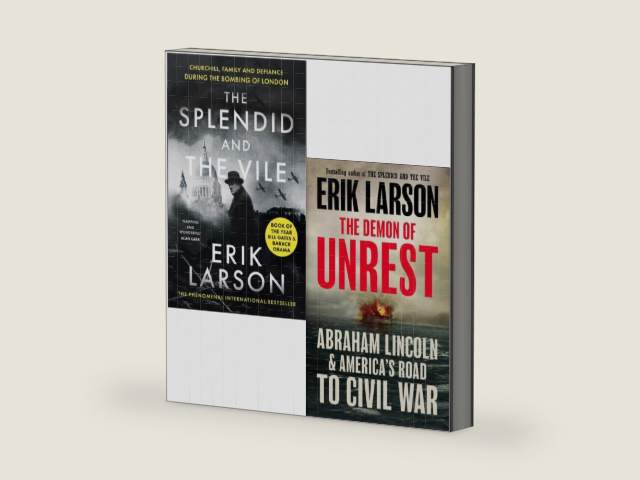 The Splendid and the Vile, The Demon of Unrest 2 Books Collection Set By Erik Larson by Erik Larson | barcode:9789124339692 | source:'9789124339692-right-three-quarter.jpg
