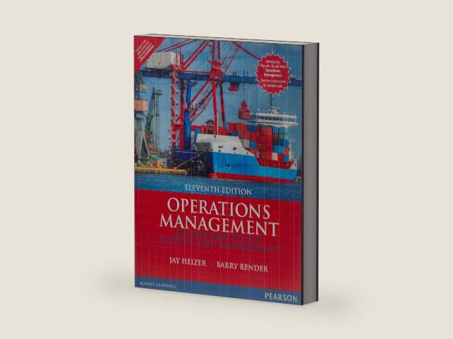 Operations Management 11/e (2 colors) by Jay Heizer | barcode:9789332544376 | source:'9789332544376-right-three-quarter.jpg