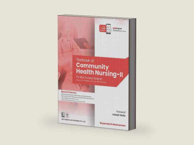Textbook of Community Health Nursing-II for Nursing Student by Shyamala D. Manivannan | barcode:9789347186448 | source:'9789347186448-right-three-quarter.jpg
