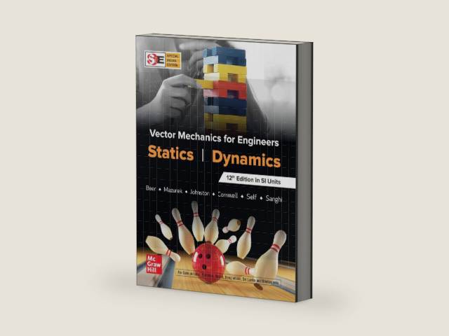 McGraw-Hill Education Vector Mechanics For Engineers : Statics Dynamics by ET ALL BEER MAZUREK, JOHNSTON | barcode:9789353166625 | source:'9789353166625-right-three-quarter.jpg