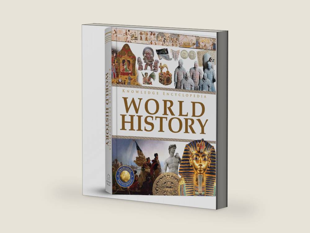 Knowledge Encyclopedia - World History (Knowledge Encyclopedia For Children) by Wonder House Books | barcode:9789354404511 | source:'9789354404511-right-three-quarter.jpg