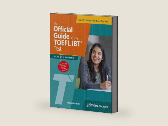 The Official Guide to the TOEFL iBT Test, 7th Ed. by ETS | barcode:9789355329554 | source:'9789355329554-right-three-quarter.jpg