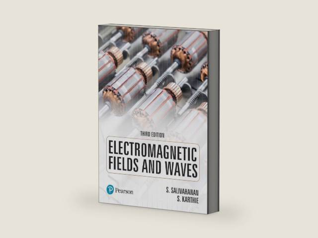 Electromagnetic Fields and Waves, 3rd Edition by Pearson by S. Karthie S. Salivahanan | barcode:9789361591938 | source:'9789361591938-right-three-quarter.jpg
