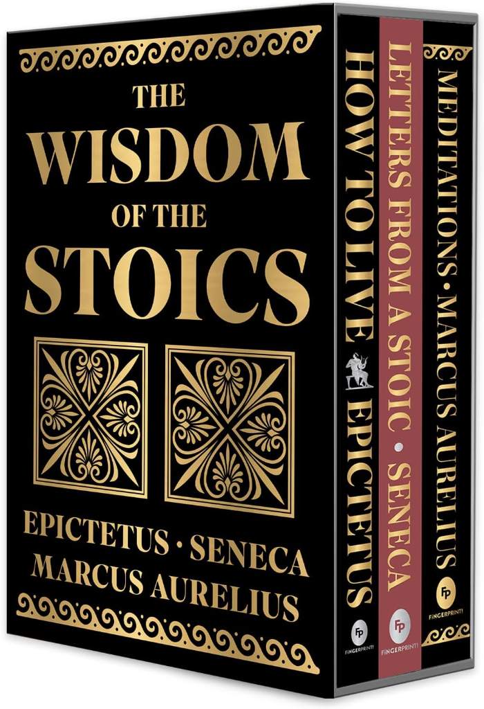 Wisdom of the Stoics Boxed Set (Deluxe Hardbound Edition), The by Seneca Epictetus | barcode:9789362147516 | source:'9789362147516.jpg